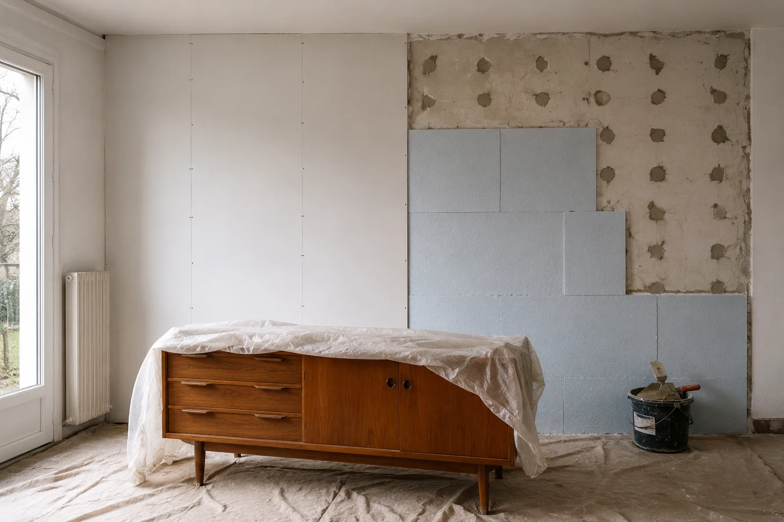 Chantier de Hélène C. — Doublage thermique · 88 m²