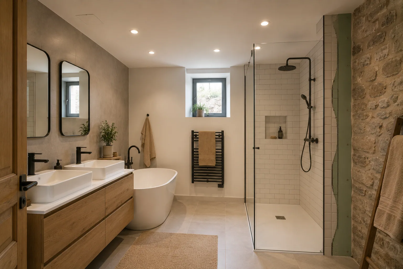 Chantier de Famille L. — Refonte salle de bain · 8 m²