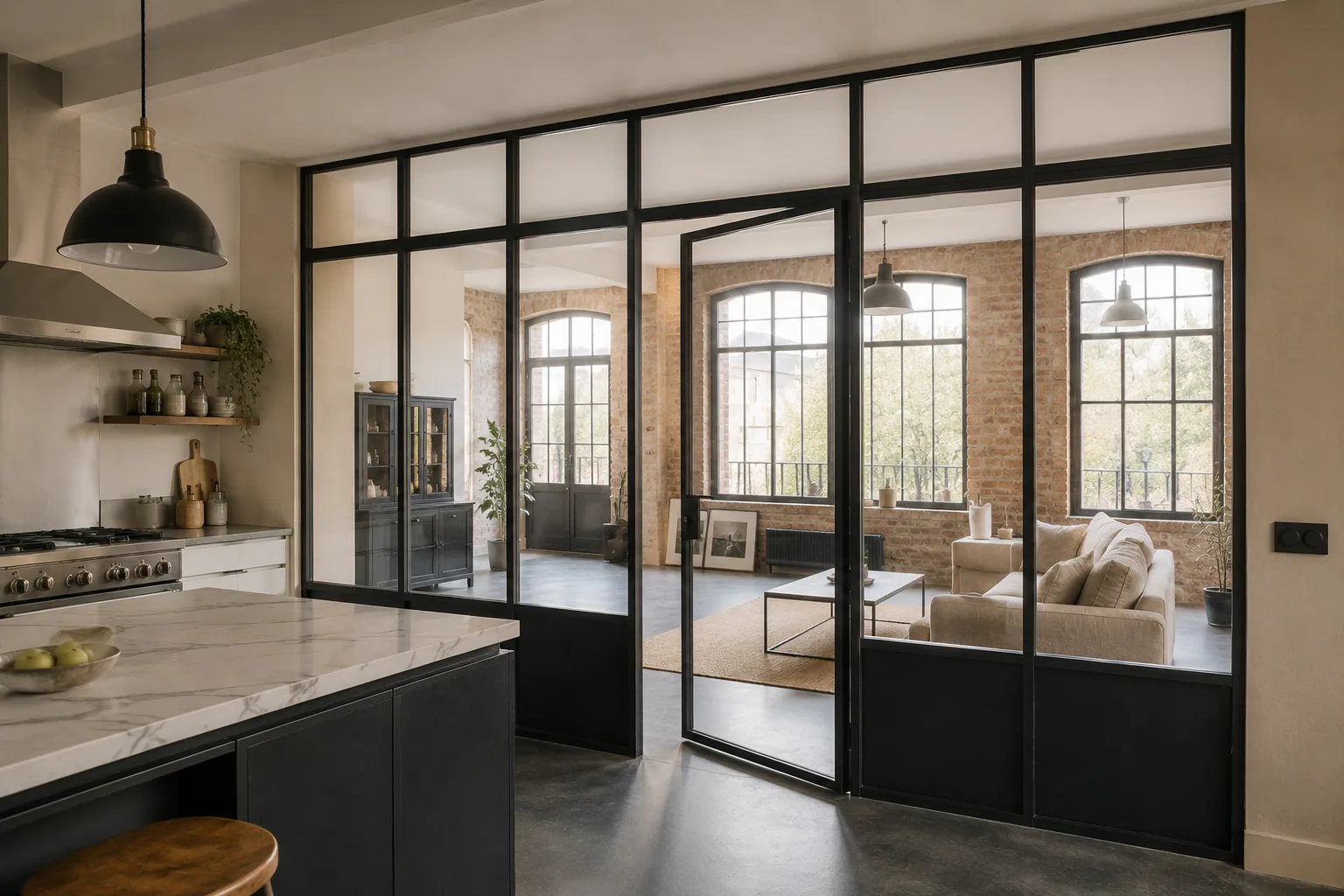 Chantier de Fabien M. — Verrière style atelier · 6 m²
