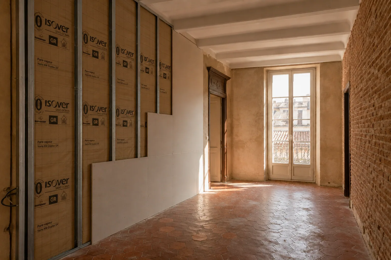 Chantier de Olivier M. — Faux plafond 42 m² + VMC